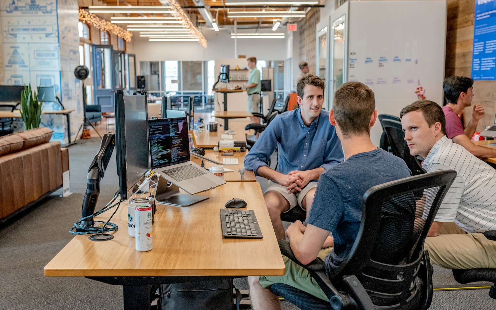 Technology founders collaborating